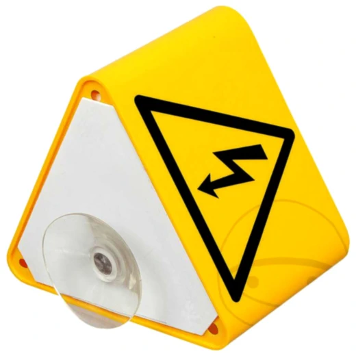 Leitzahlträger mit Saugnapf für Hochspannung