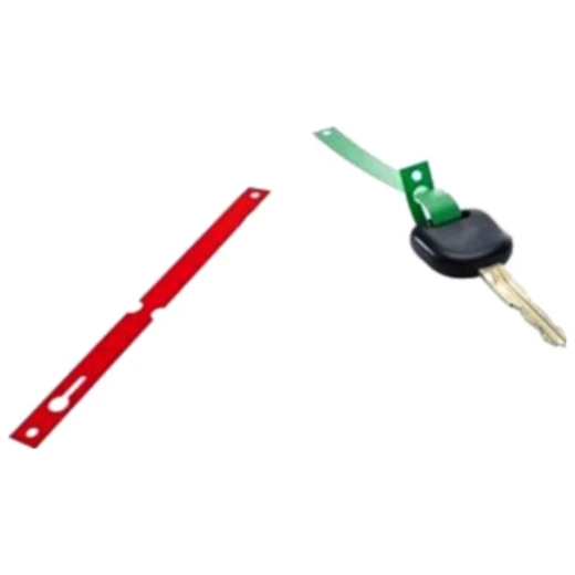 Schlüsselanhänger für Motorräder rot aus PVC