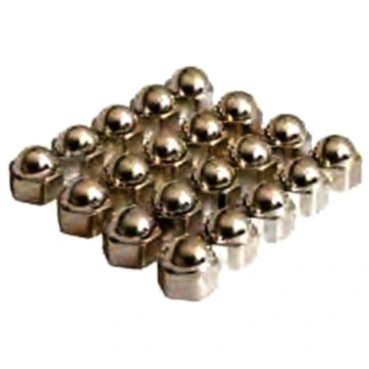 Radmuttern-Kappen "Rallye-Caps" 19MM Chrom