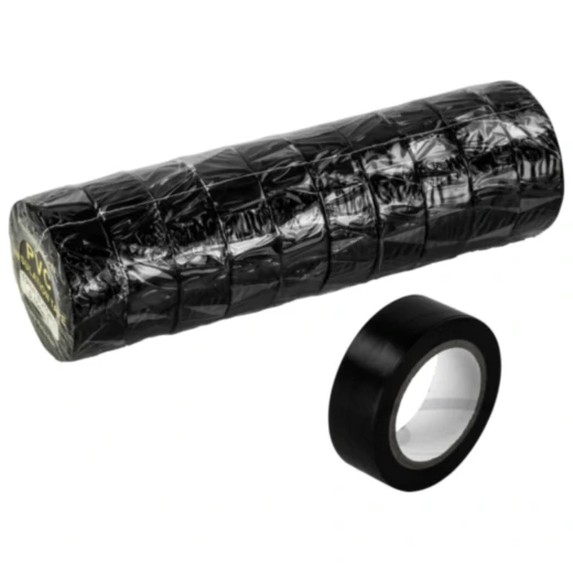 Isolierband 19mm x 10m schwarz 10 Rollen