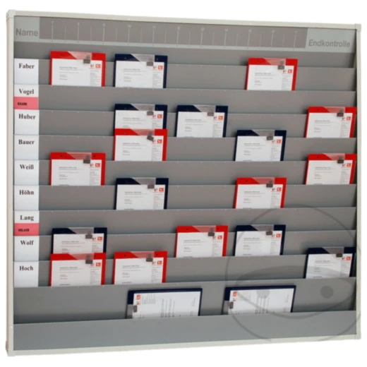 KFZ-Werkstattplaner A4 10 Schienen 1580 x 1282 x 76 mm