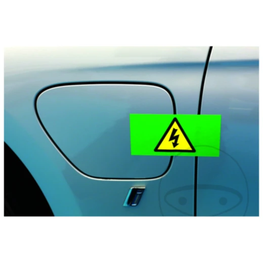 Aufkleber für Hochvolt-Fahrzeuge 150 x 75 mm
