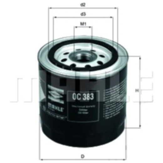 Ölfilter für Schraubenkompressor Typ Monsun OC383