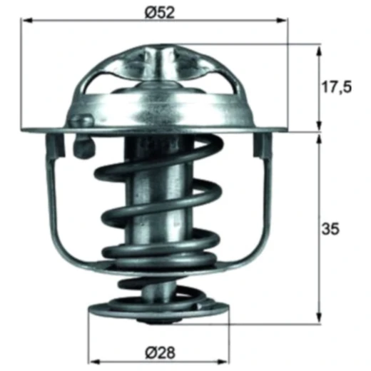 Thermostat SIMPLE Fit ID 82C mit Dichtung MQ 3270550 passend für: Honda GL