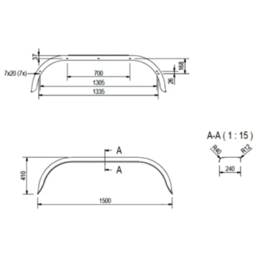 Doppelachskotflügel für Anhänger 3380359_0