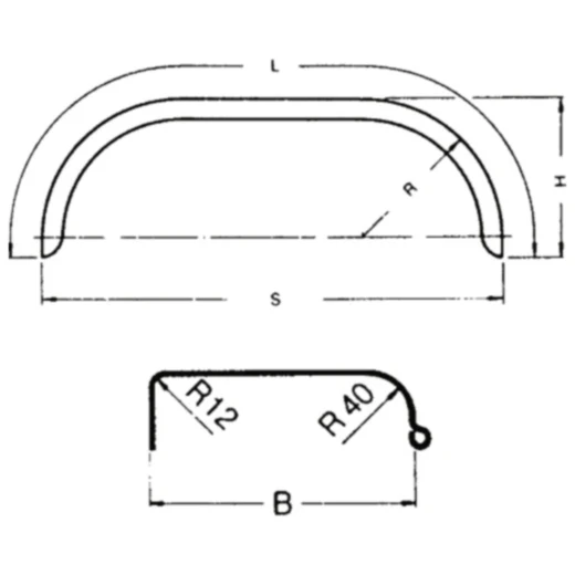Doppelachskotflügel Stahl 220/1390MM