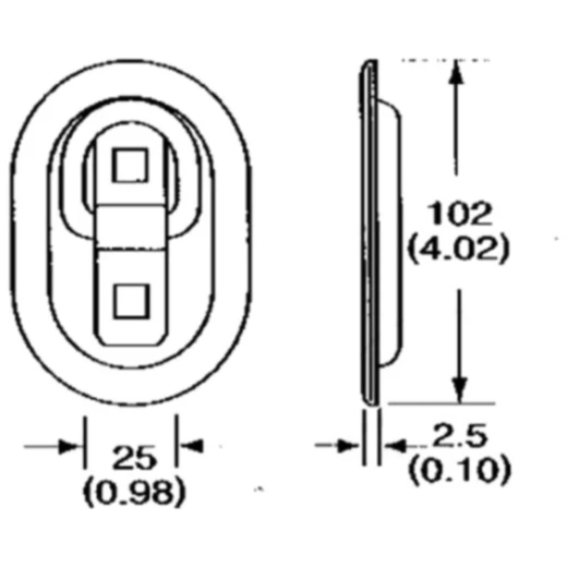 Zurrmulde klein GR0 104X70MM für Motorräder_0