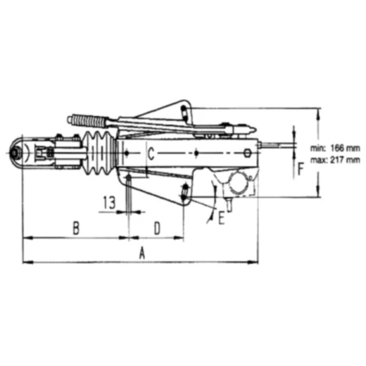 Auflaufeinrichtung AL-KO 161S für V-Deichseln_0