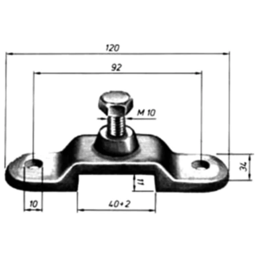 Rungenhalter für Flacheisen