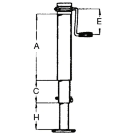Stützfuß M Kurbel für Motorräder VK70MM_0