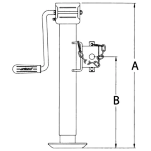 Stützfuß M Kurbel klappbar RD57MM_0