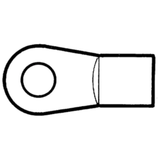 Schraubaue M10 Ø 8,1 mm Flach verzinkt