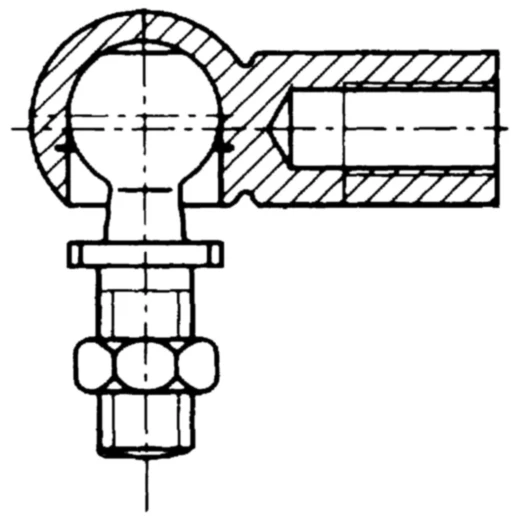 Winkelgelenk für GASFEDERN 3380906
