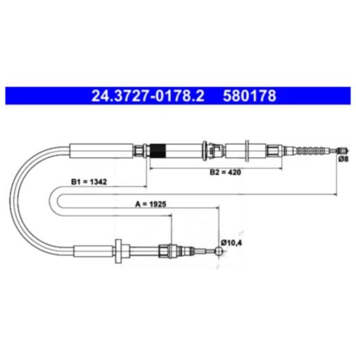 Bremsseil für Motorräder ID 3411573