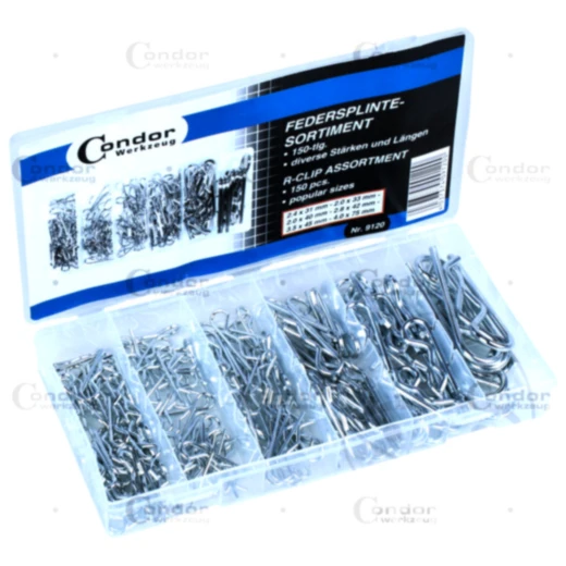 Federsplinte Sortiment 150-teilig für Fahrzeuge