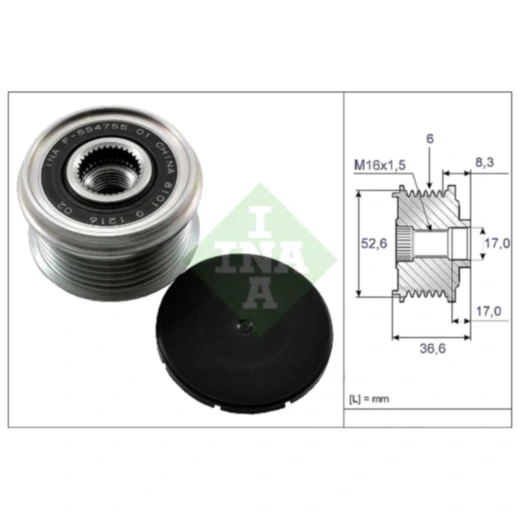 Lichtmaschine FREILAUF ID für Motorräder