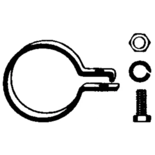 Schalldämpfer Schelle 50.5 mm für PKW/NKW