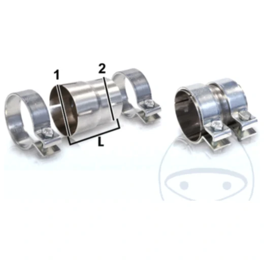 Rohrverbinder 50/60/90 mm für Abgasanlage