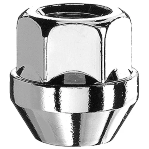 Radmutter M14 x 1.5 Kegelbund 22 silber für Stahlfelgen