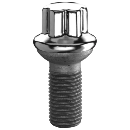 SCC Radschraube M14 x 1.5 x 27 Kugelbund 17 silber für: Mercedes