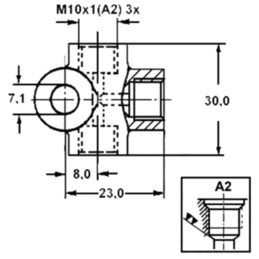 ATE Bremsleitungs-Verteiler T-Form M10 x 1 für MQ 4421899_0