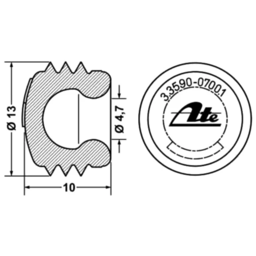 Staubkappe für Entlüfterventile 13 mm ID_0