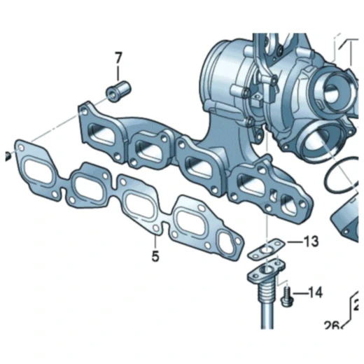 ELRING Bundmutter M8x1,25x21,6 für VW