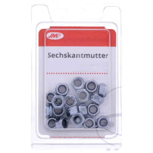M5 Sechskantmuttern (selbstsichernd) verzinkt - 20 Stück