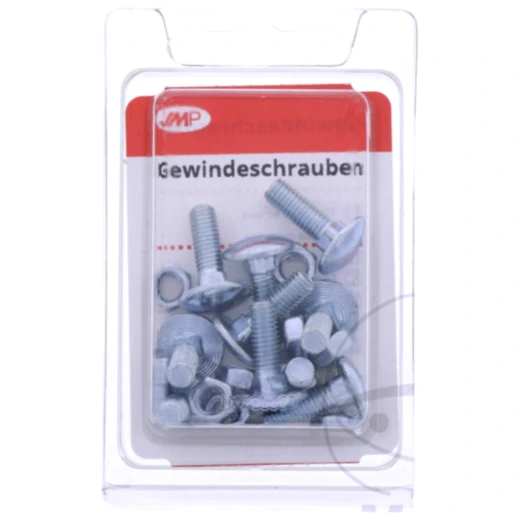 Gewindeschraube verzinkt M5x16 4.8 - Packung 10 Stück