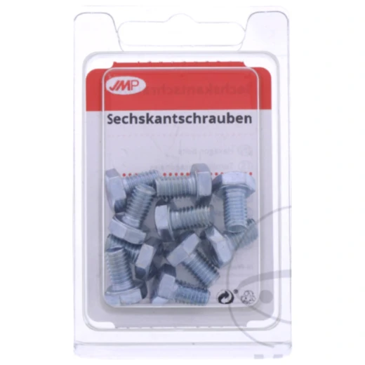 Sechskantschraube galvanisiert 8.8 M6x10 Packung 10 Stück