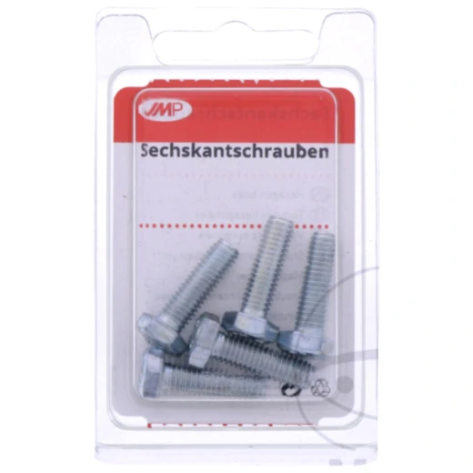 Schraube Sechskantschraube verzinkt 8.8 M6 x 20 Packung 5 Stück