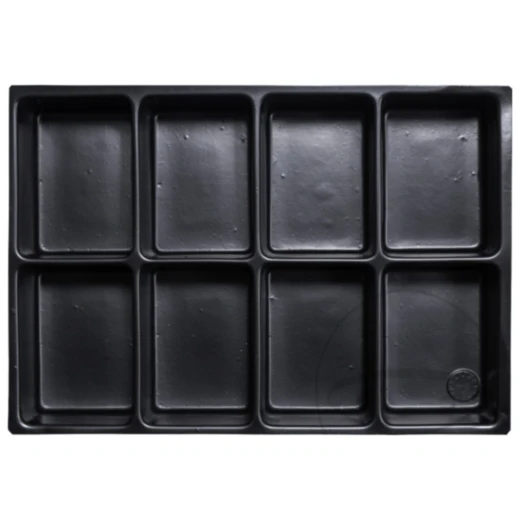 INLETTSEINSATZ 8-fach mit abgerundeten Kunststoffeinsätzen