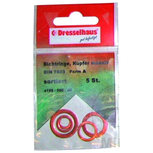 Dichtring Set Kupfer massiv 7603A Packung 5 Stück passend für: Honda CRF