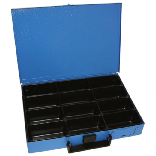Sortimentskasten 12FACH leer blau für Motorradteile