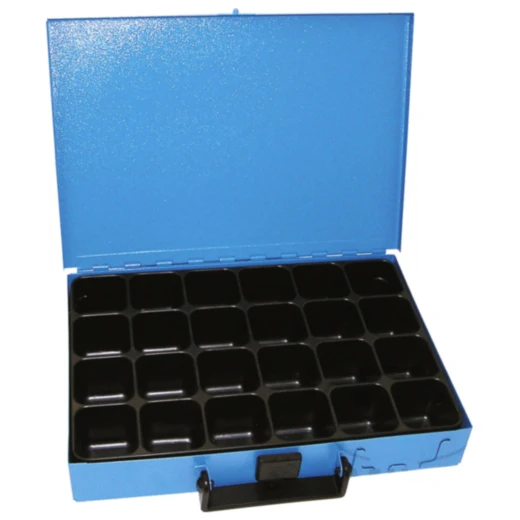 Sortimentskasten 24 Fächer leer für Blechbox