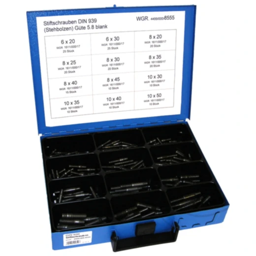 Stiftschrauben Sortiment 8555 schwarz DIN 939