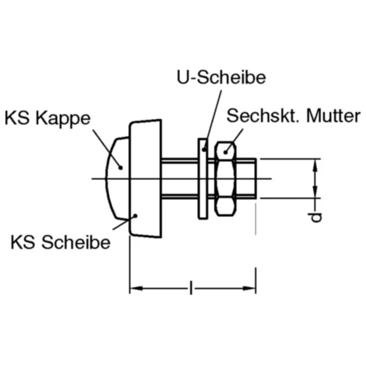 Schraube mit schwarzen Kappen 6X20 BLI4_0