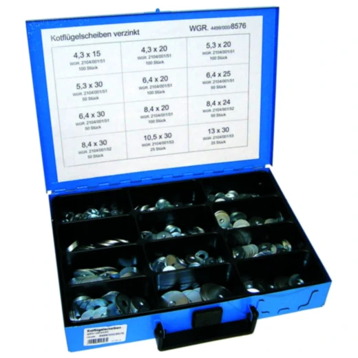 Kotflügelscheiben Sortiment 800-teilig verzinkt für Motorräder