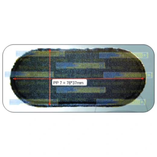 Schlauchflicken oval 76X37MM für Motorräder