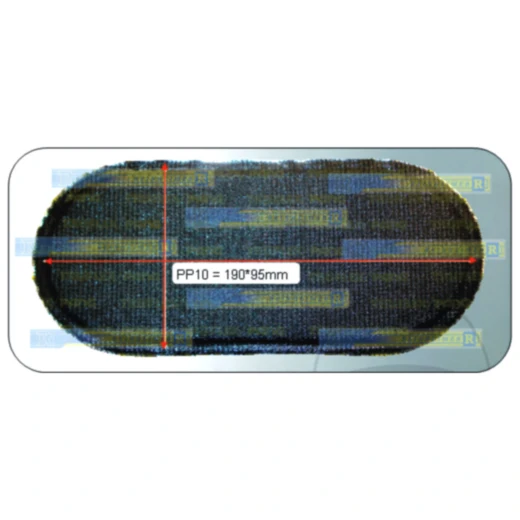 Schlauchflicken oval für Motorräder 190X95