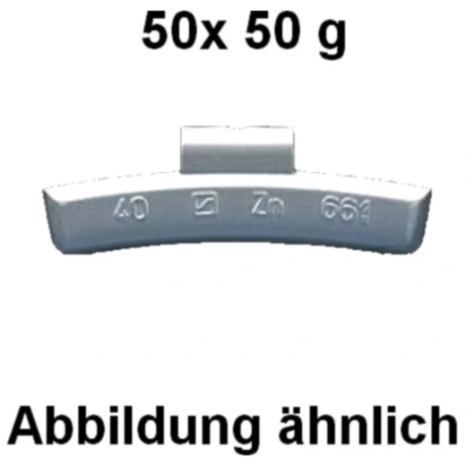 Zink-Schlaggewichte 50GR für Alufelgen japanischer Fahrzeuge