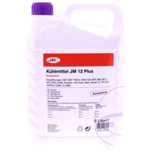 Kühlmittel JM 12+ 5 Liter JMC mit Frostschutz Alternative: 5300093 passend für: Honda CBR, CB, CRF