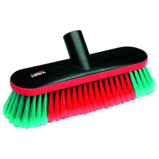 Bürste M Wasserdurchlauf mit Gummikante für große Flächen