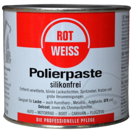 ROT-WEISS Polierpaste für Lackpflege 750 ml