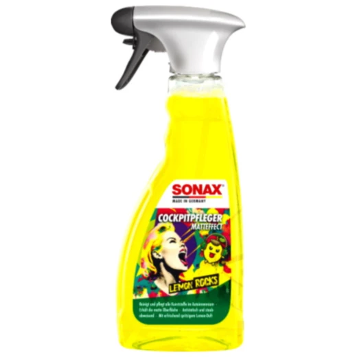 Cockpitpflege Lemon 500 ml für matte Oberflächen Sonax