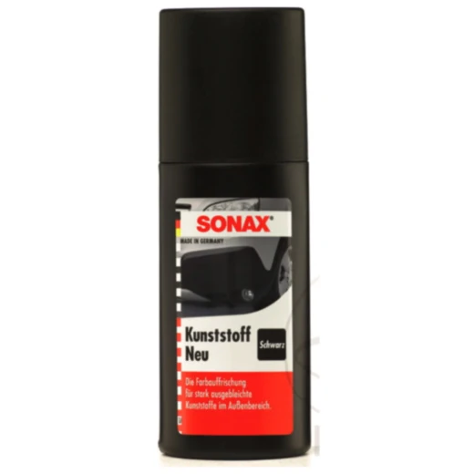 SONAX Kunststoff Neu Schwarz 100 ml für Motorräder