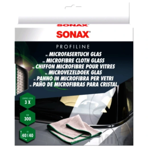 Mikrofasertücher 3STCK für Glas Sonax