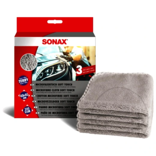 Mikrofasertuch Soft Touch 3er Set für die Fahrzeugpflege