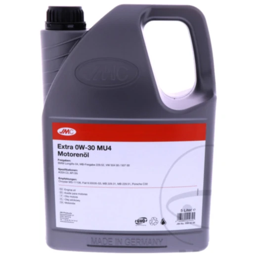 JMC Motorenöl 0W30 MU4 5 Liter für BMW und VW