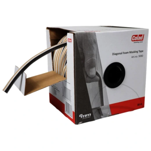 Diagonales Schaumklebeband für präzise Farbübergänge
